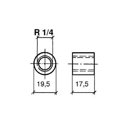 Vdo Marine Pyrometer Sensor Threaded Bushing N03-320-266